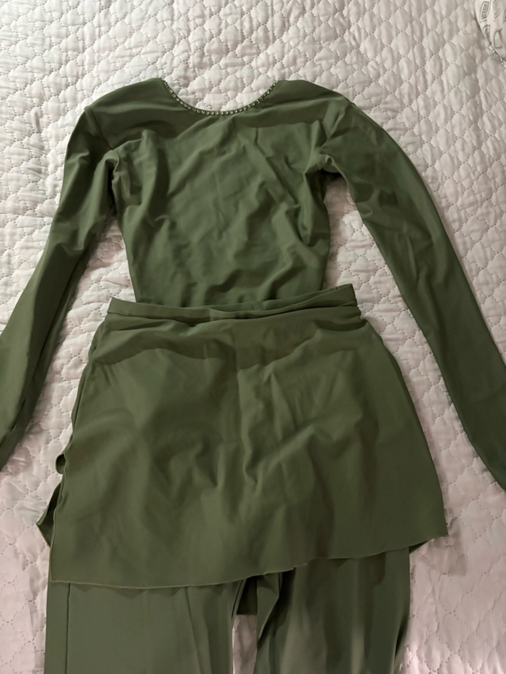 Women’s Olive Green Skirt - Classic A-Line Style